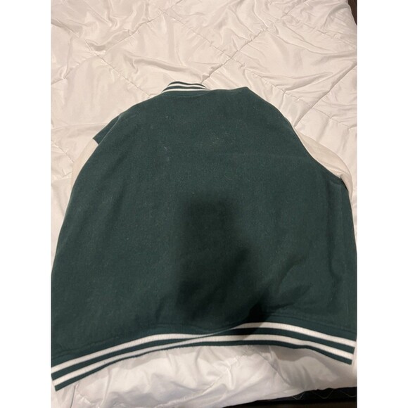 Rare Pacsun Green Pacific Sunwear Varsity Jacket Mens M-L Barely Worn button - Picture 4 of 6
